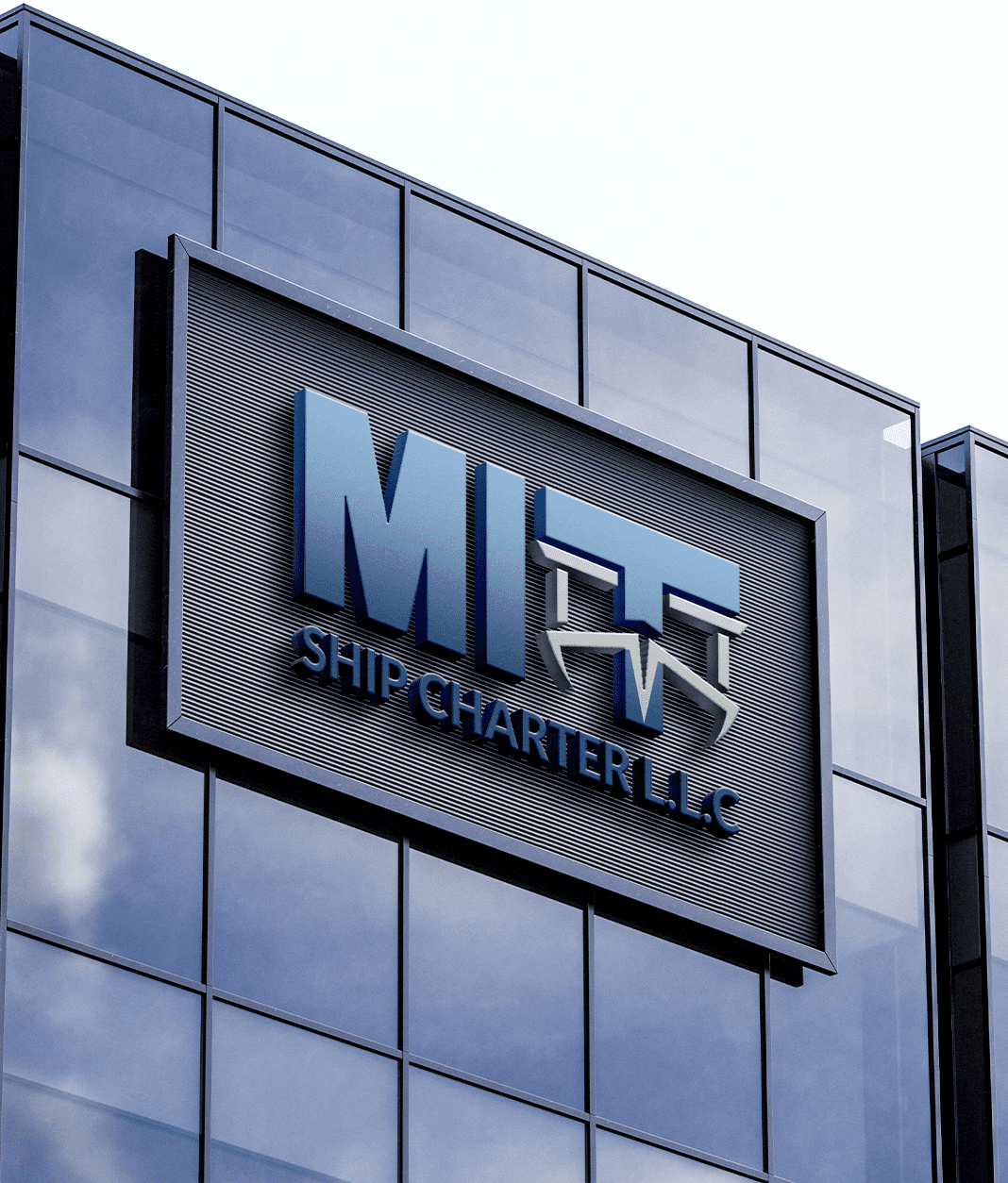 MIT Ship Charter logo concepts presented on boards
